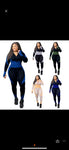 2 piece high waist zip down suit